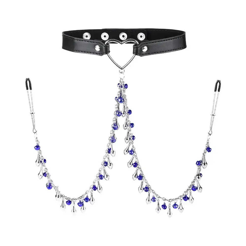 accesorio bdsm cuello con pinzas