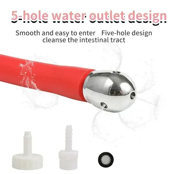 accesorio enema silicona médica flexible