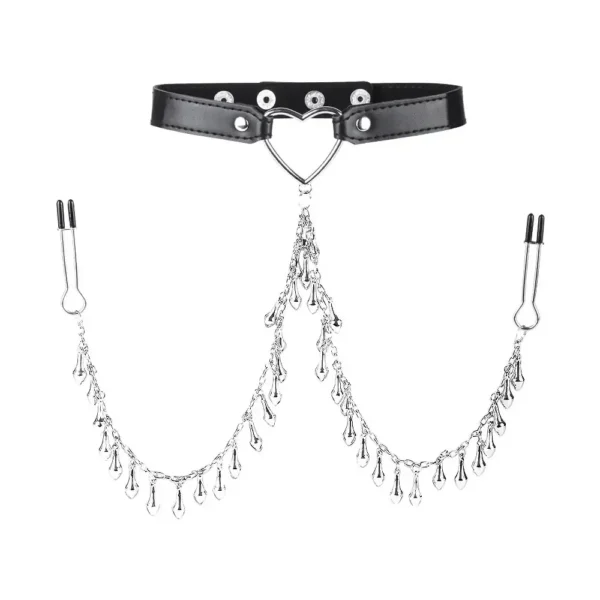 accesorio fetichista pinzas para senos