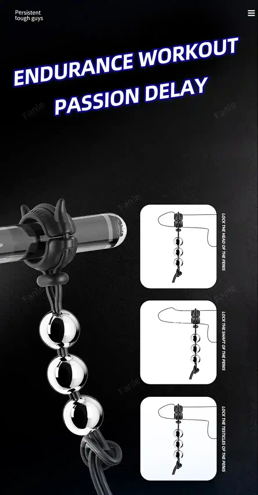 alargador pene acero con silicona