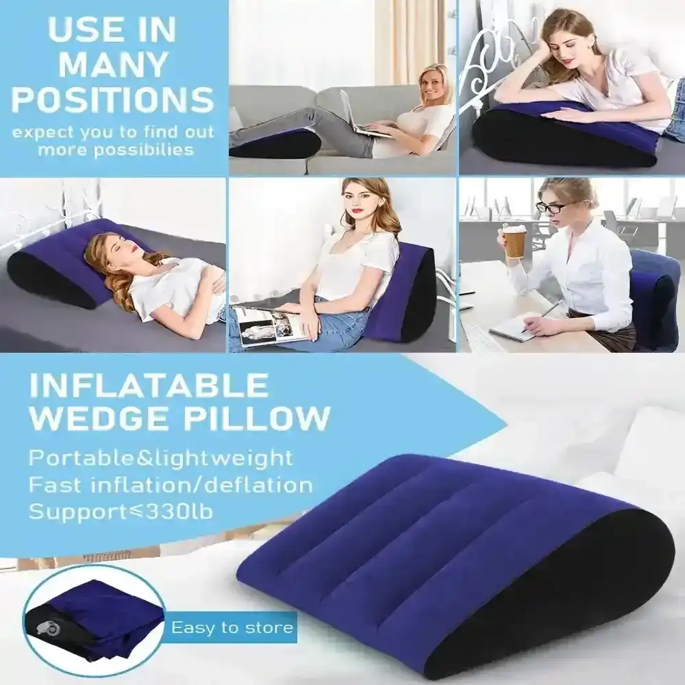almohada inflable sexual válvula doble