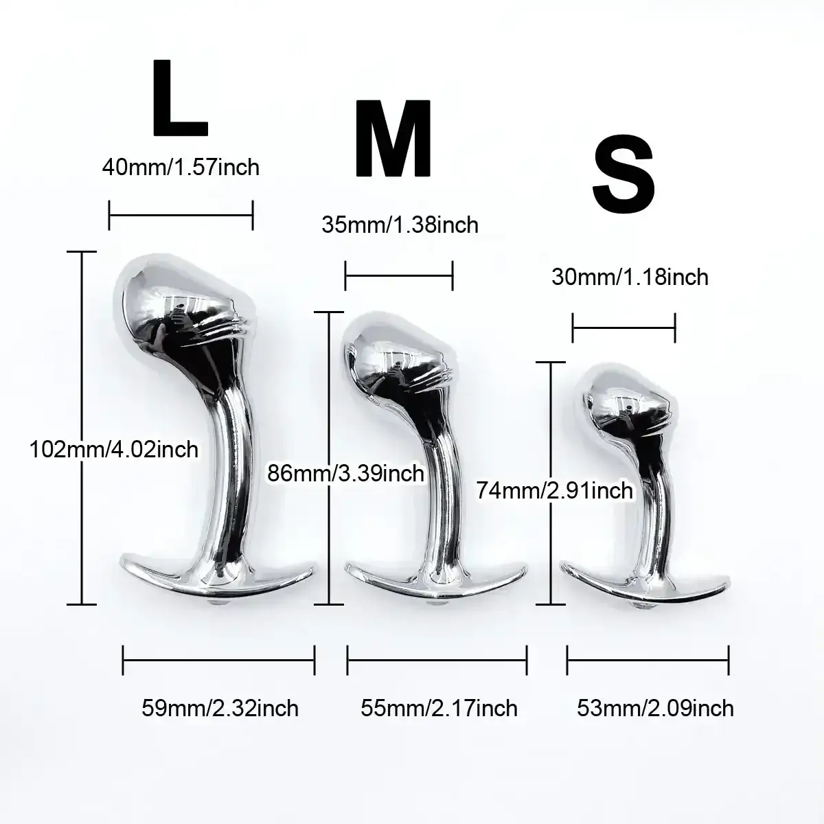 anal plug metal base con gema