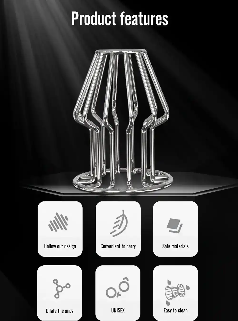 anal plug metal unisex pequeno