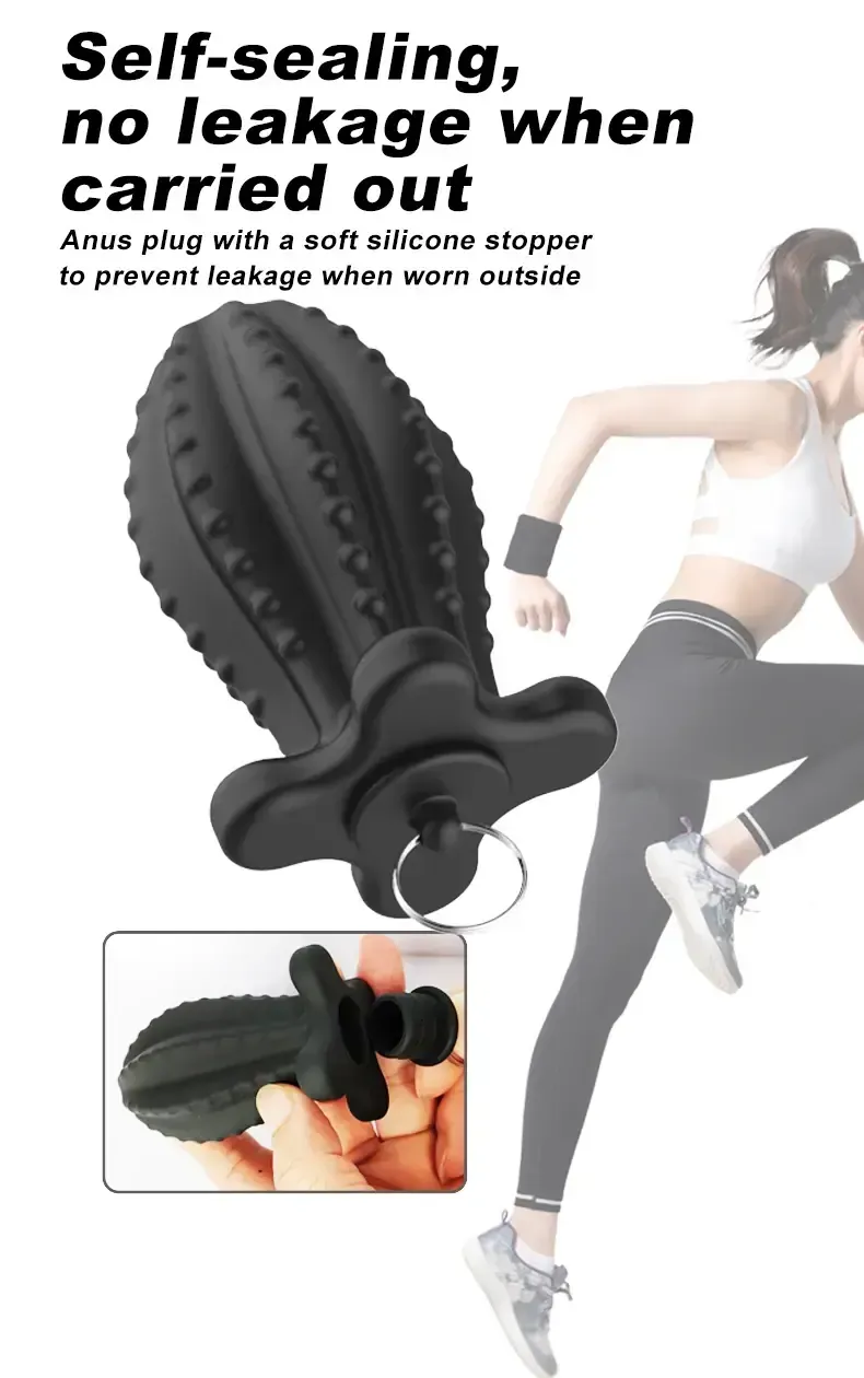 anal plug negro base ergonomica