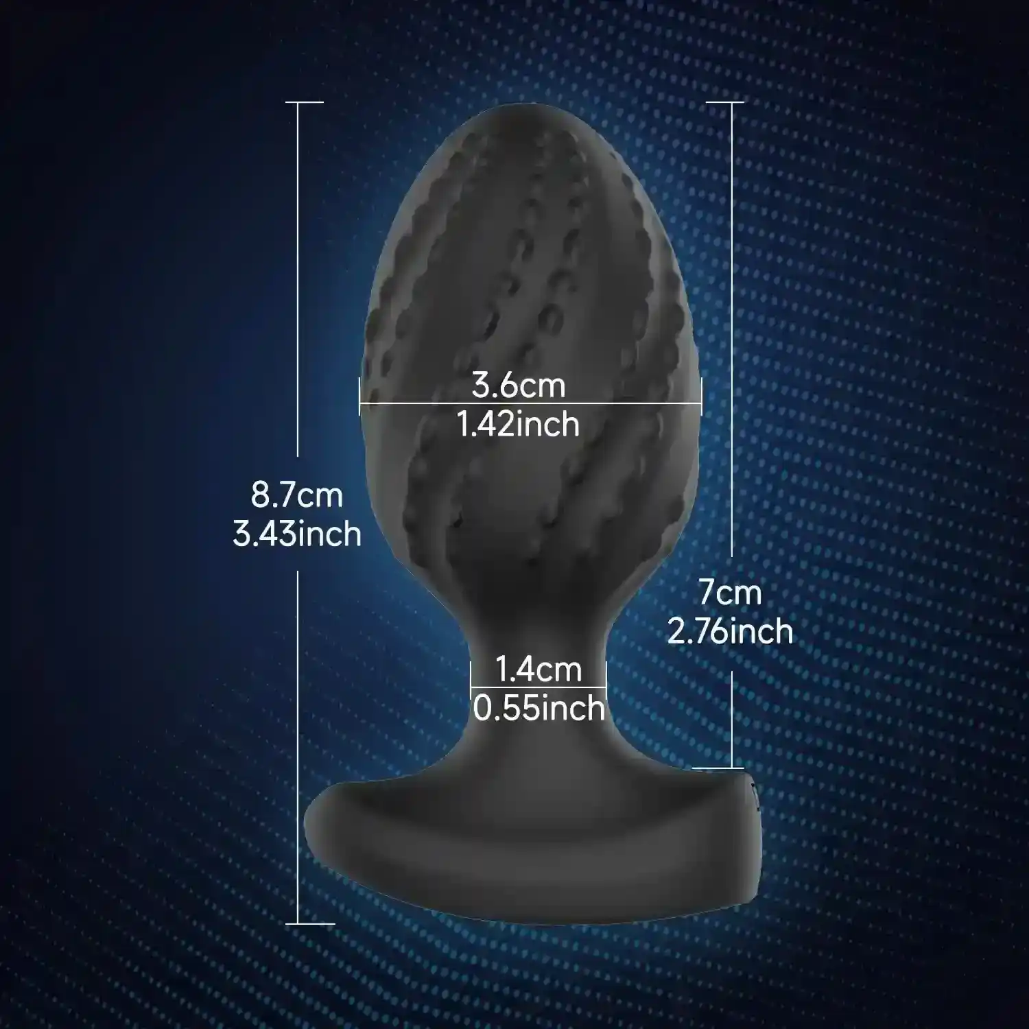 anal plug vibrante para estimulación intensa