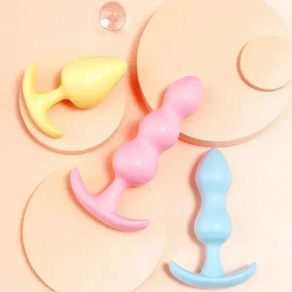 anal plugs silicona suave para entrenamiento