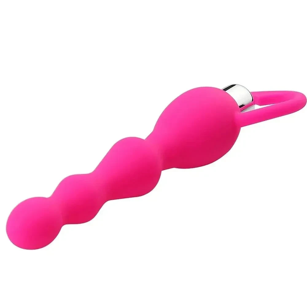 anal vibrador perlas silicona medica suave