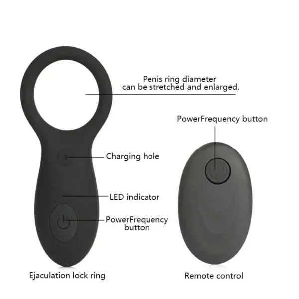 anillo erección silicona con vibración