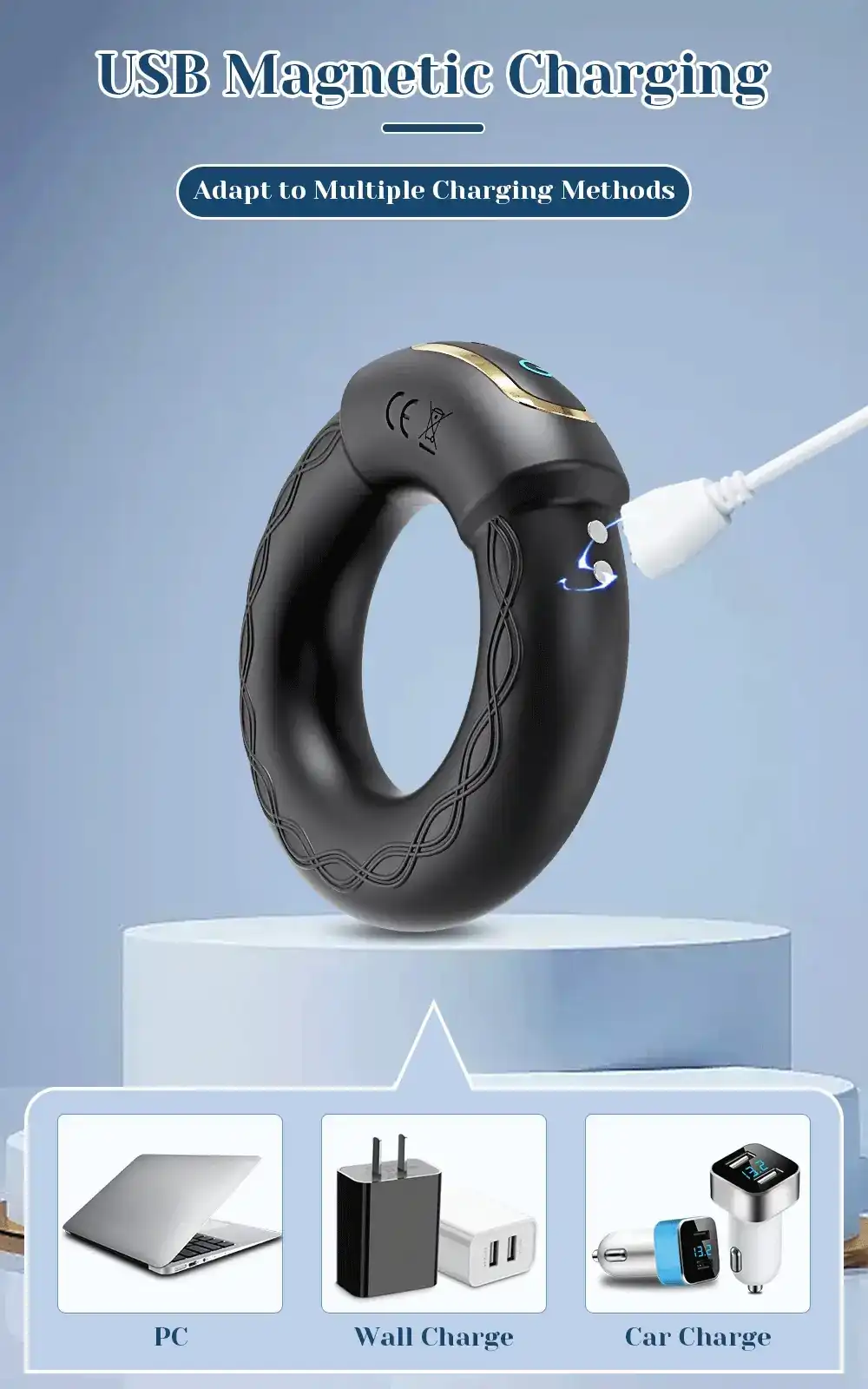 anillo para ereccion vibrante silicona