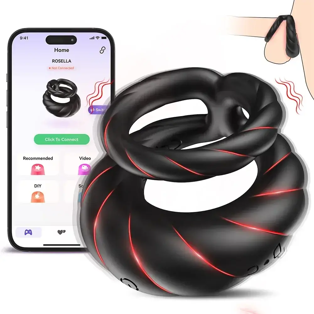 anillo para pene impermeable vibrante