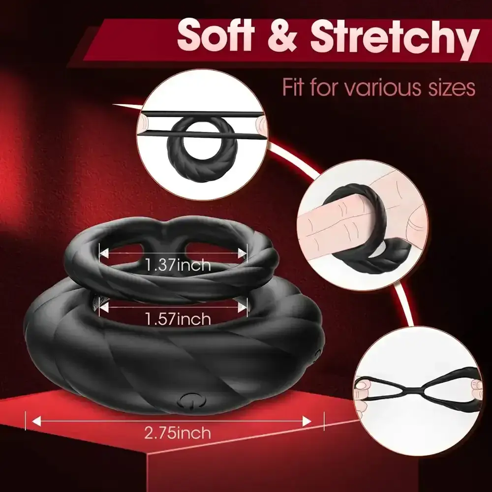 anillo pene con vibracion potente 1