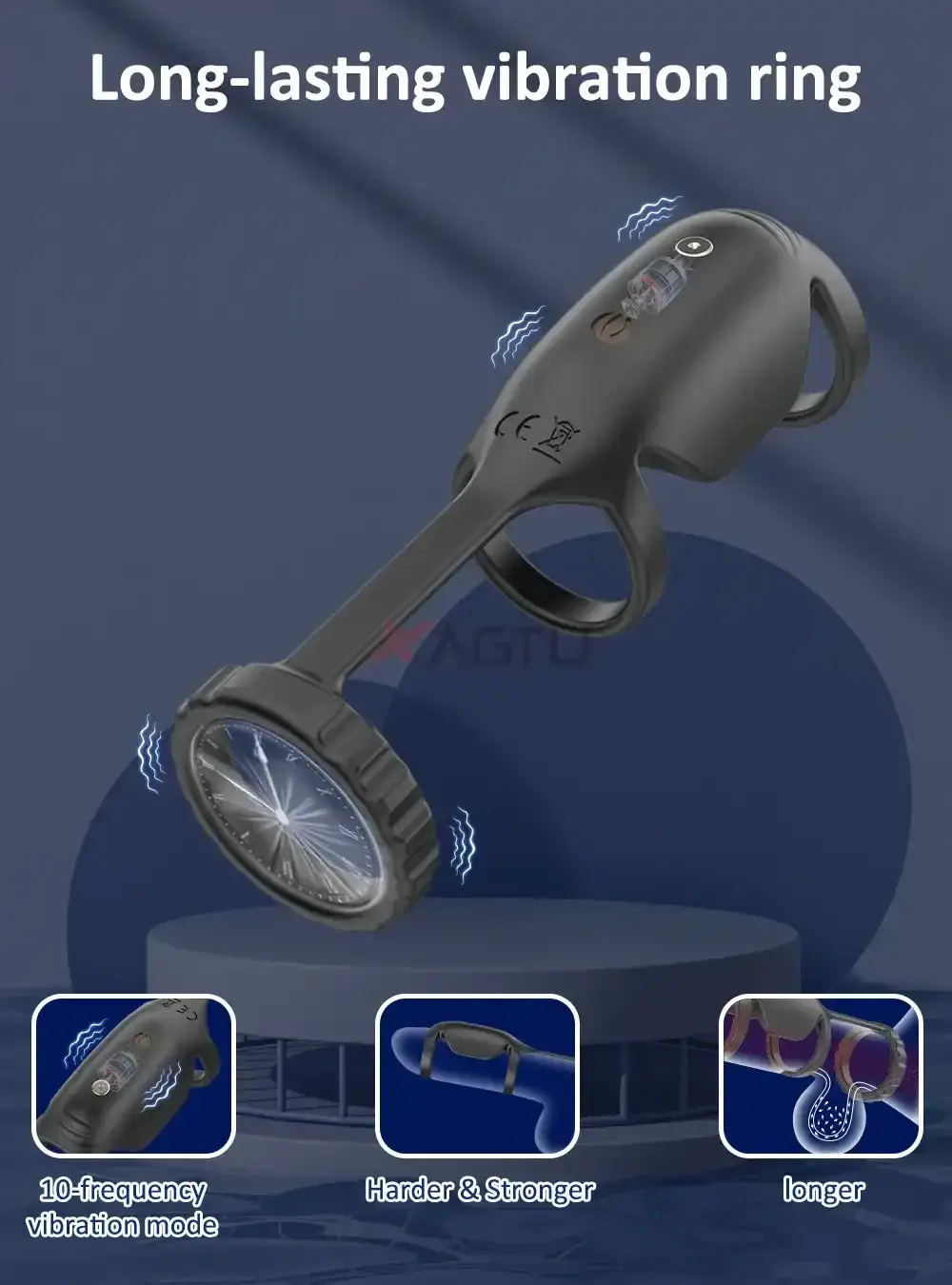 anillo pene silicona con 10 modos