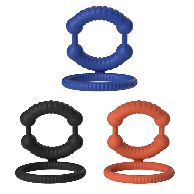 anillo pene silicona doble azul