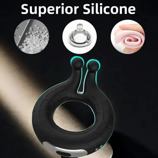 anillo pene silicona médica control remoto