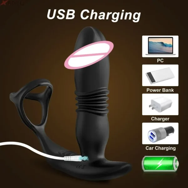 anillo pene vibración estimulación prostática
