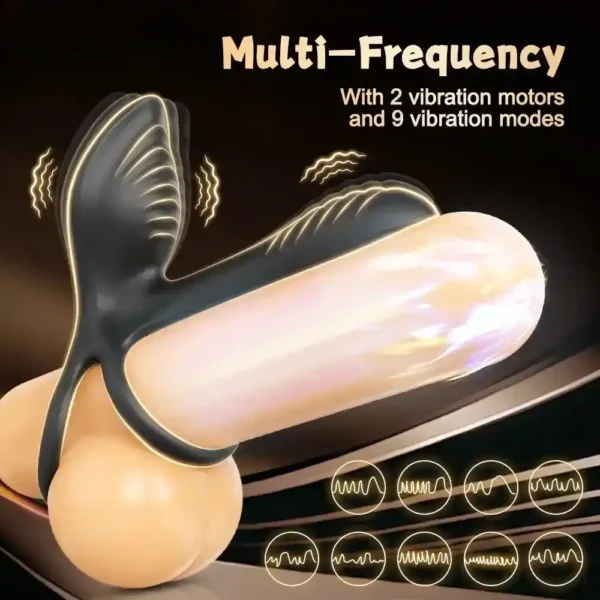 anillo pene vibración multifuncional