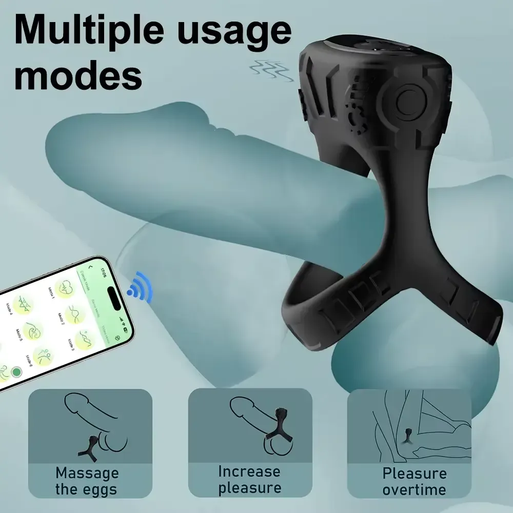 anillo pene vibrador multiples modos