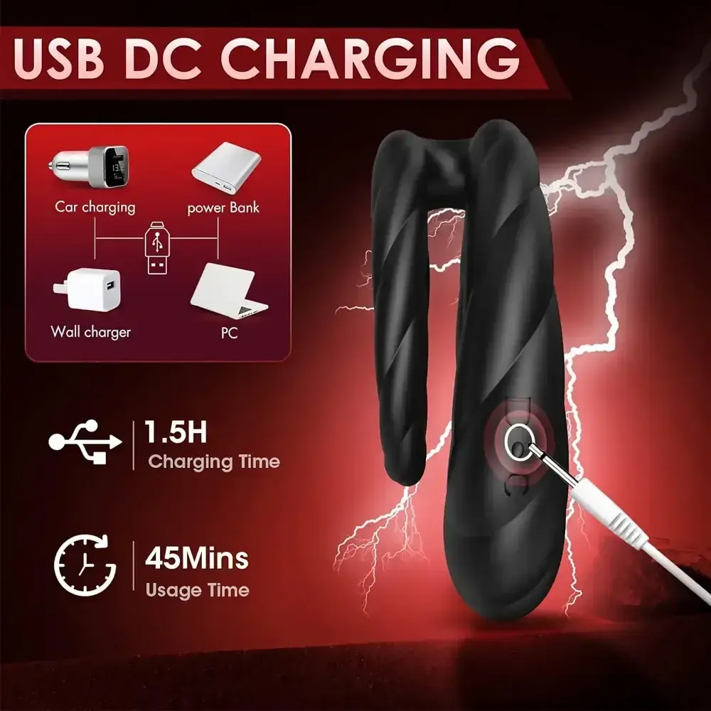 anillo pene vibrador recargable usb 2