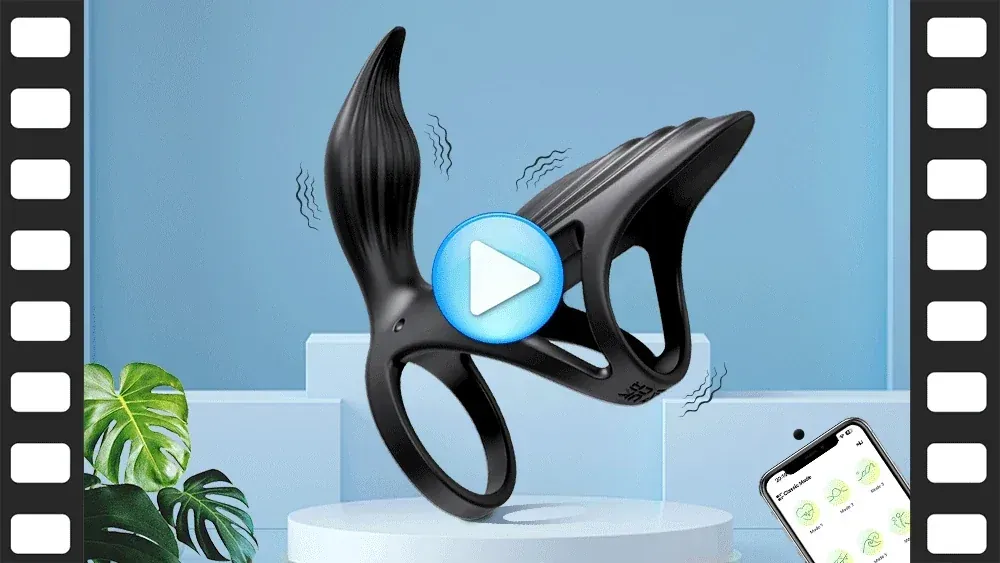 anillo pene vibrador resistente agua
