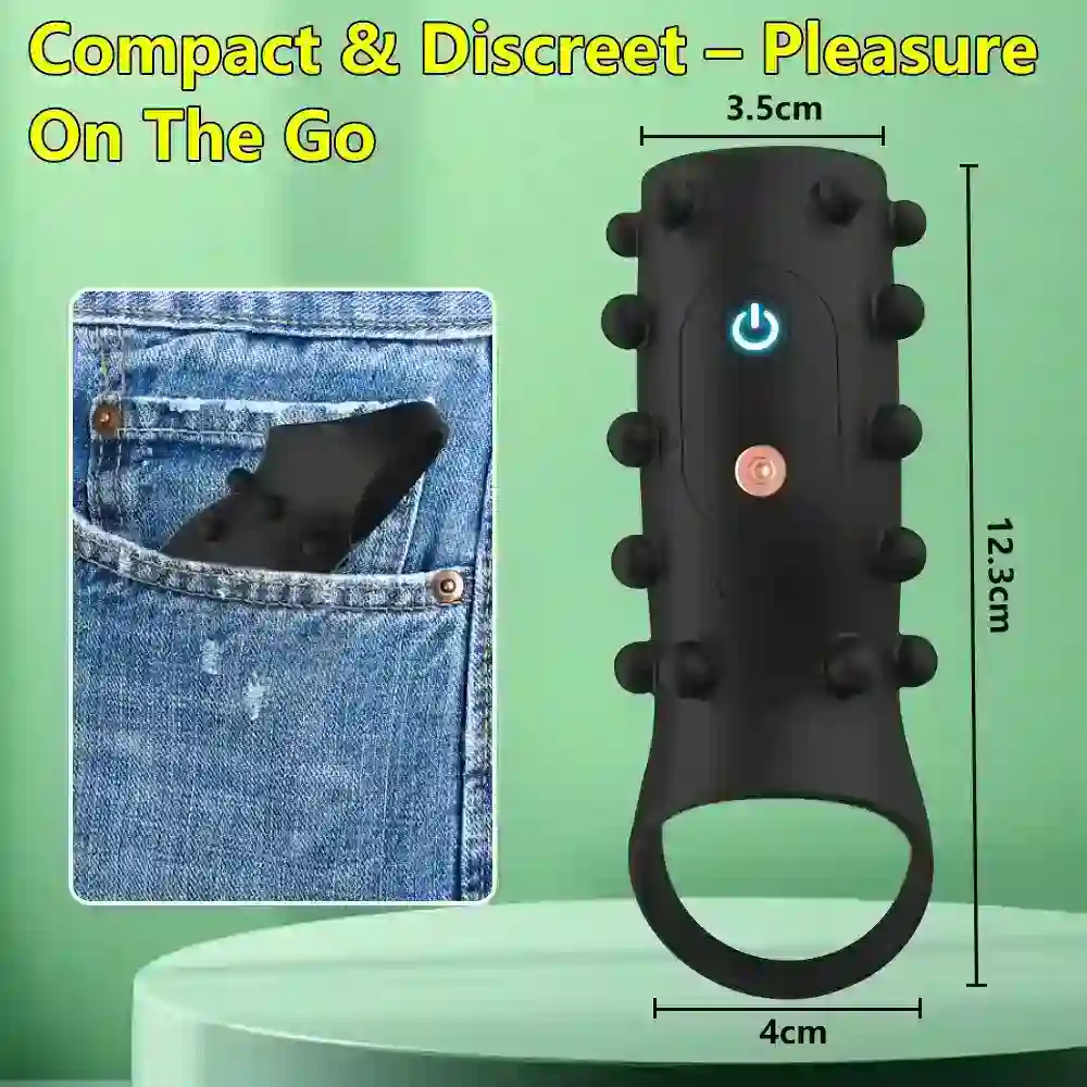 anillo pene vibrador silicona adaptable