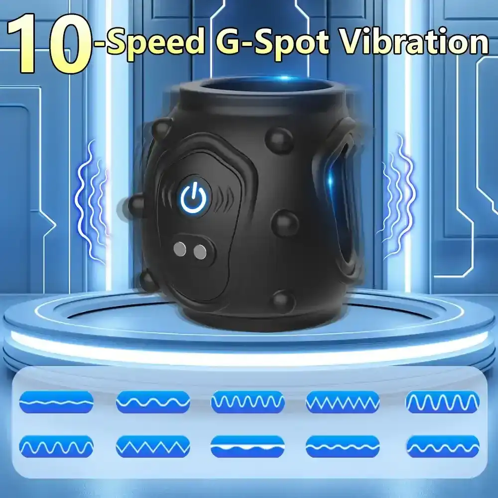 anillo pene vibrador silicona impermeable