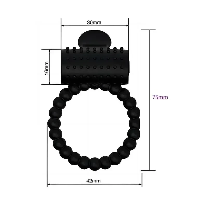 anillo pene vibrador silicona medica