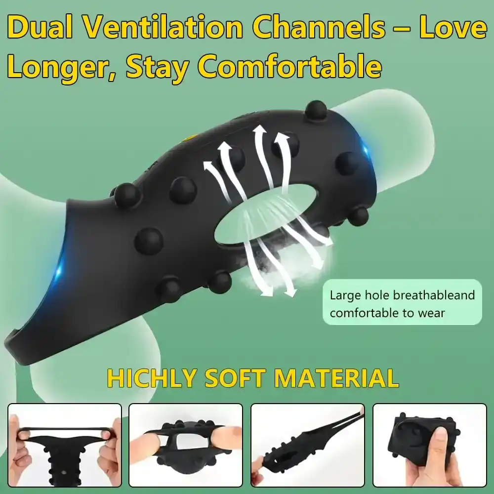 anillo pene vibrador silicona reutilizable