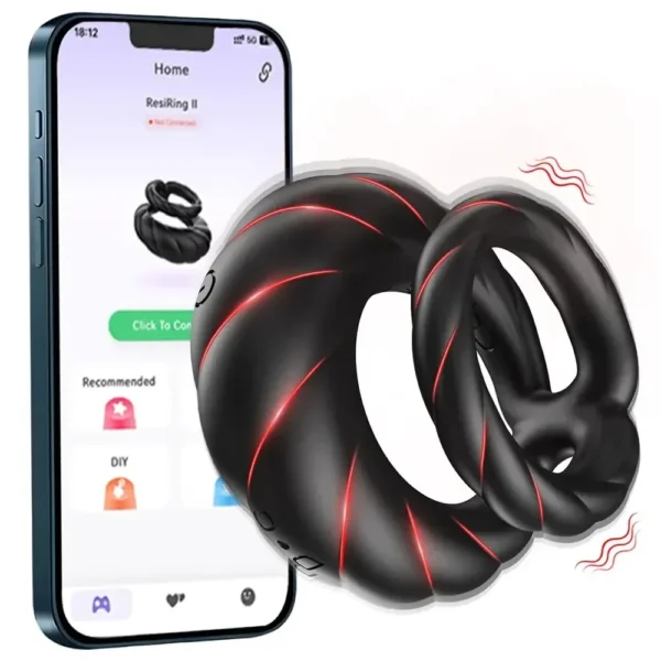 anillo pene vibrador silicona suave
