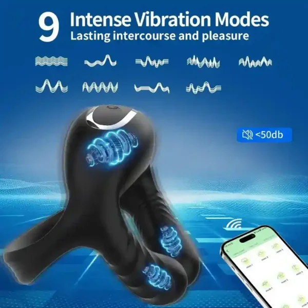 anillo pene vibratorio control remoto