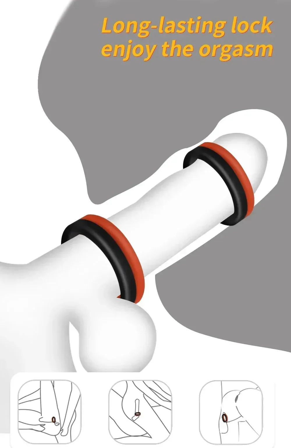 anillo peneano silicona medica suave