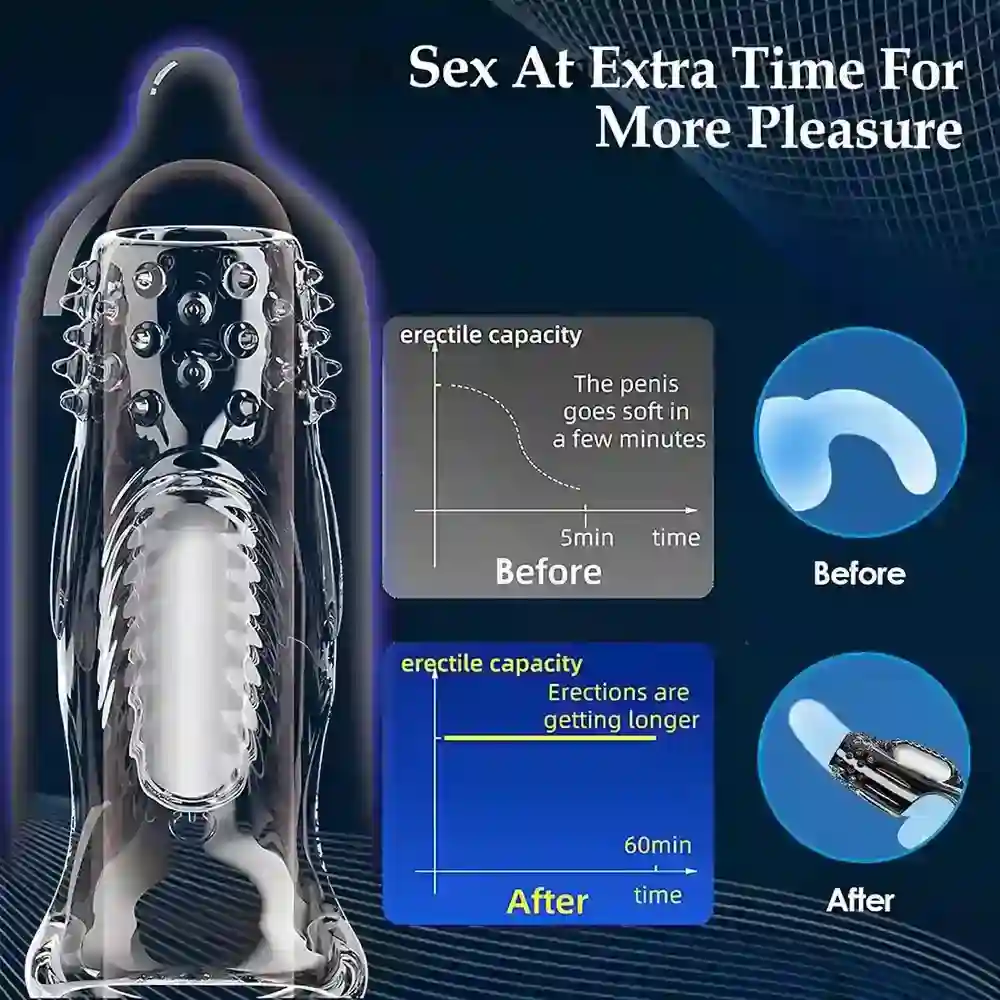 anillo peneano vibrador con funcion retardante