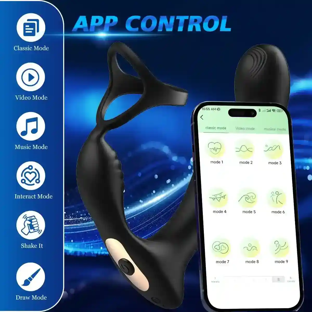 anillo peneano vibrador silicona suave