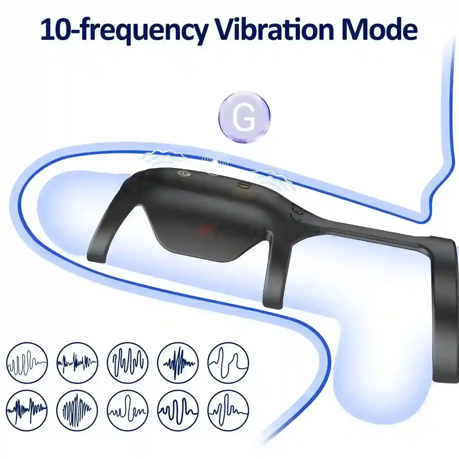 anillo vibrador con 10 modos vibración