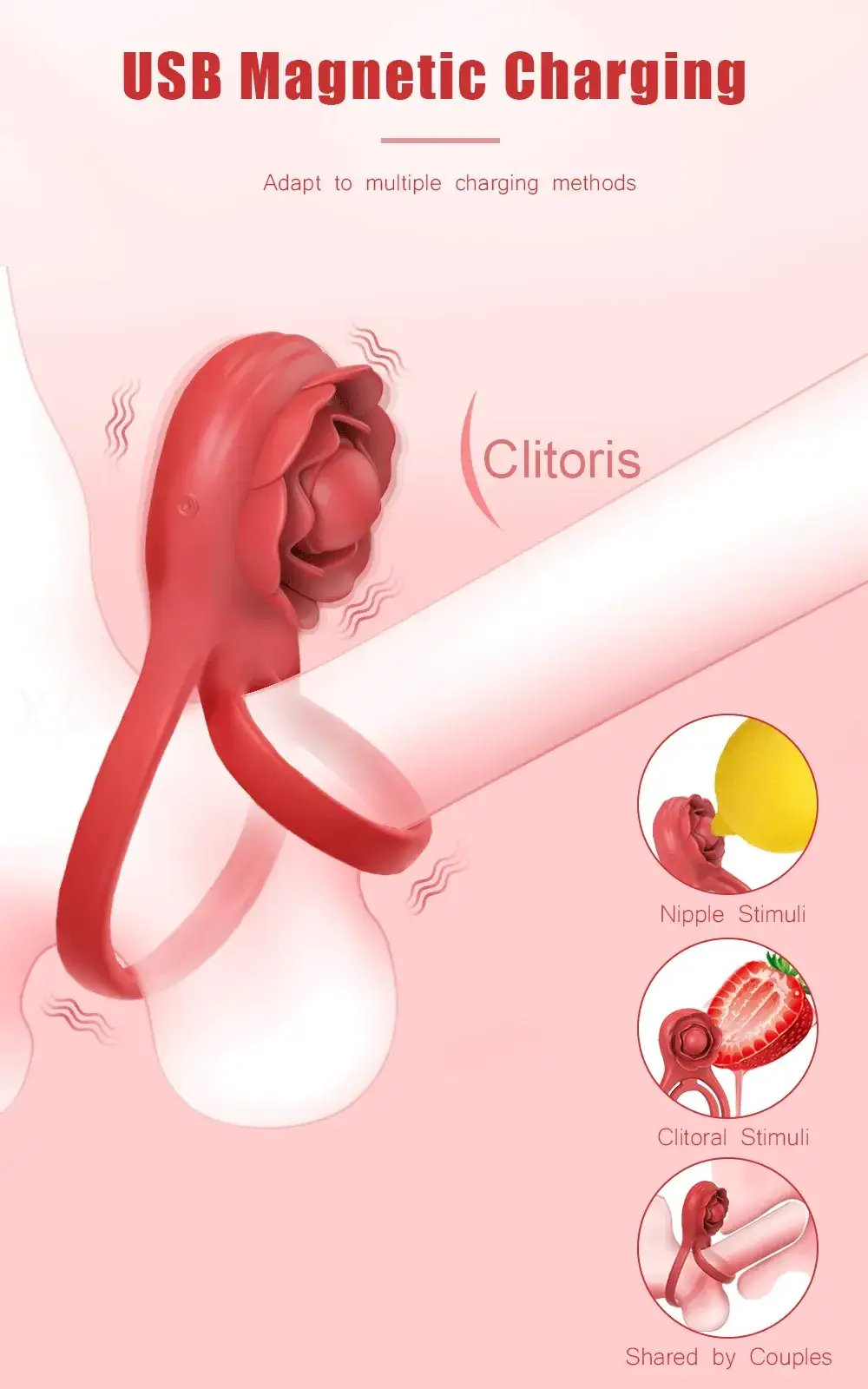 anillo vibrador con control movil