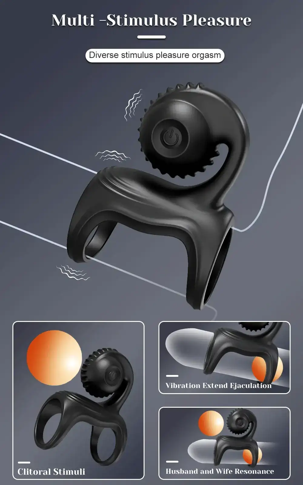 anillo vibrador con diferentes tamanos