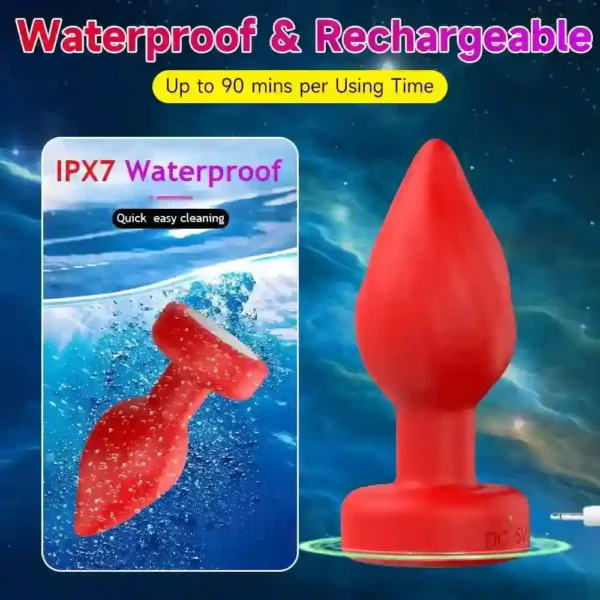 anillo vibrador con luces intermitentes