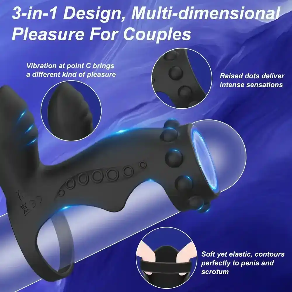 anillo vibrador con múltiples vibraciones