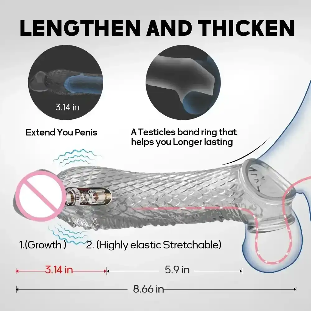 anillo vibrador pene con funda silicona