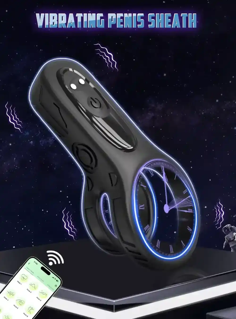anillo vibrador pene silicona suave 1