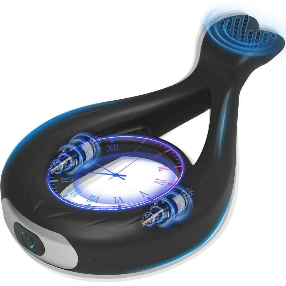 anillo vibrador pene y testiculos silicona