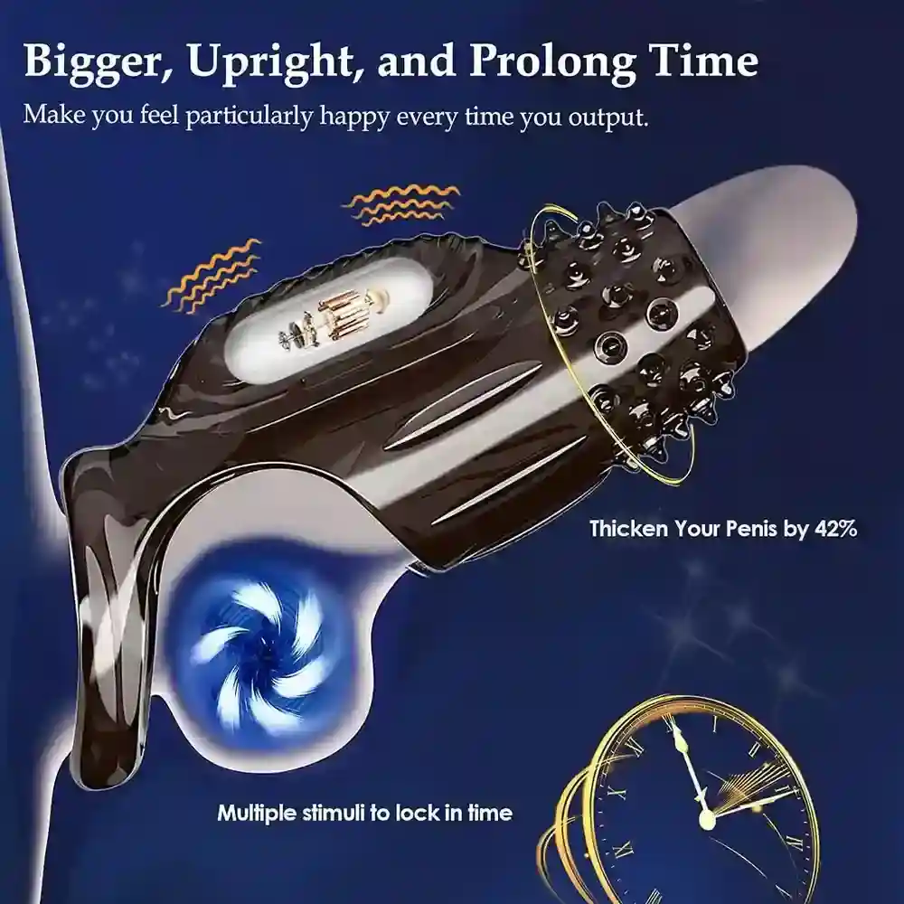 anillo vibrador peneano de silicona suave