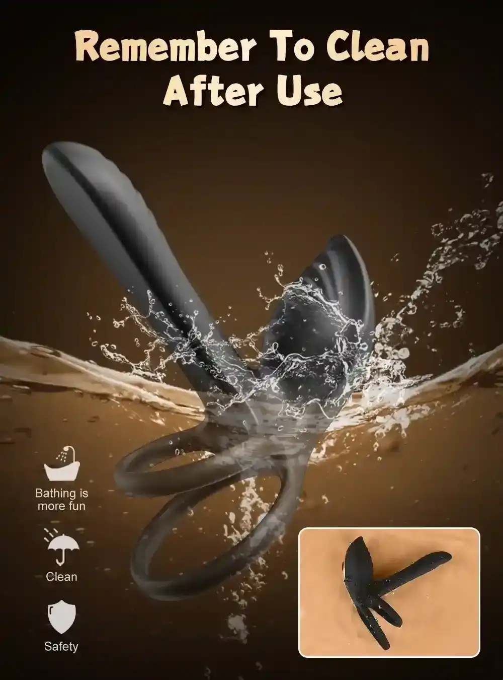 anillo vibrador recargable magnetico