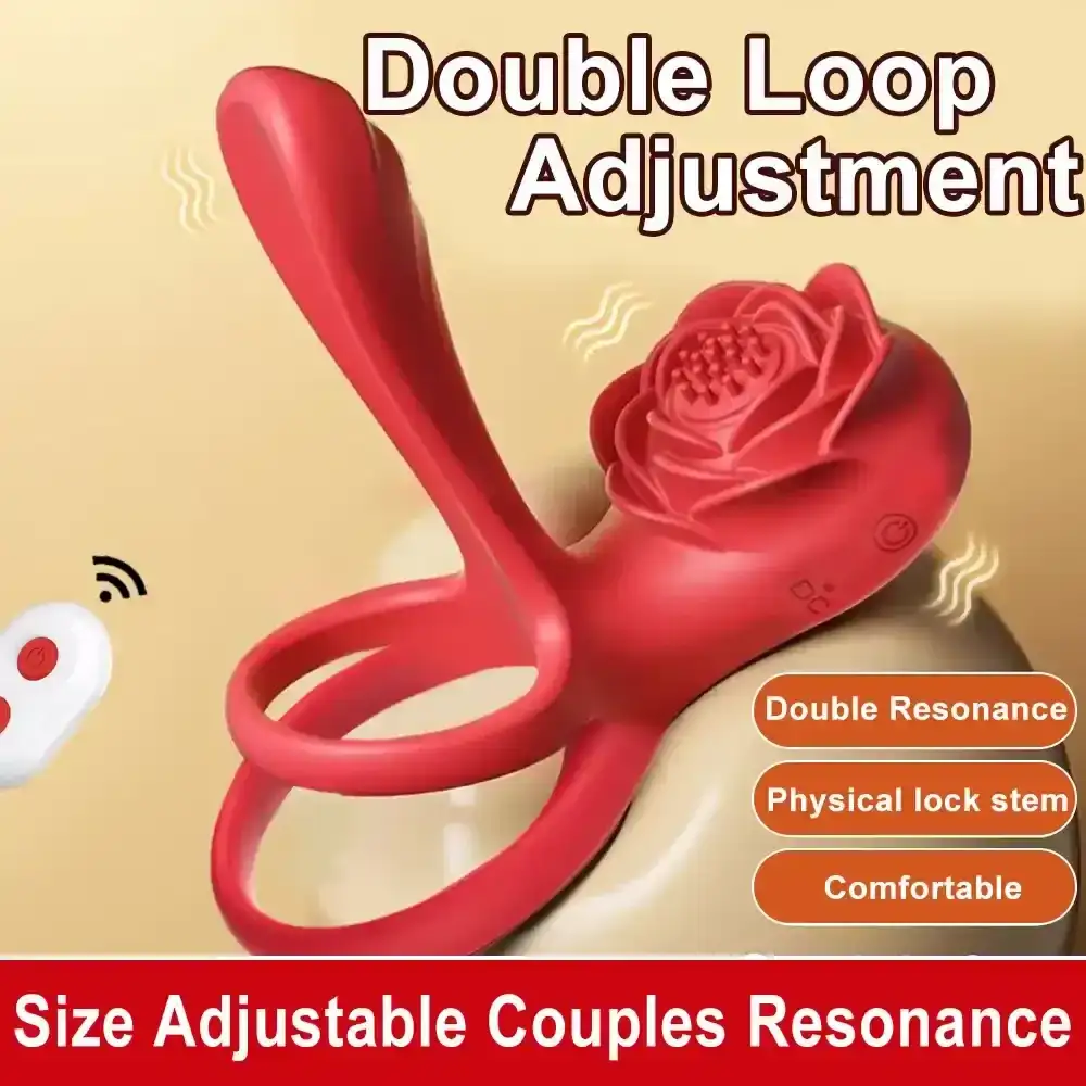 anillo vibrador silicona ajustable