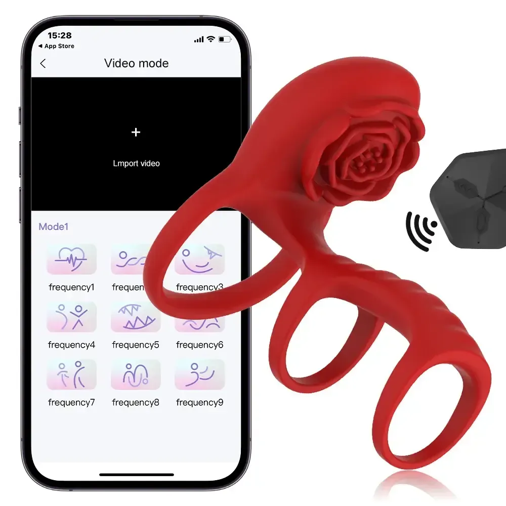 anillo vibrador silicona impermeable