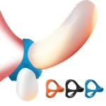 anillo vibrador silicona médica pene