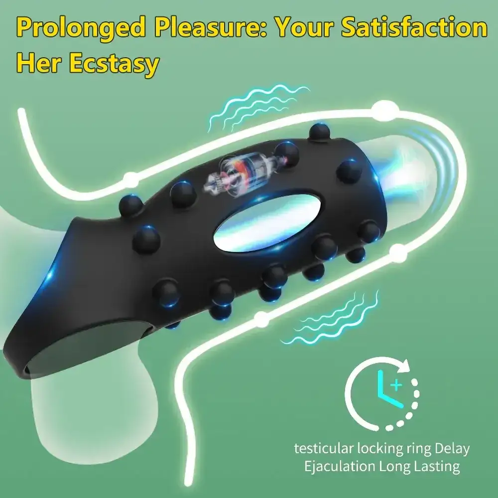 anillo vibrador silicona medica suave