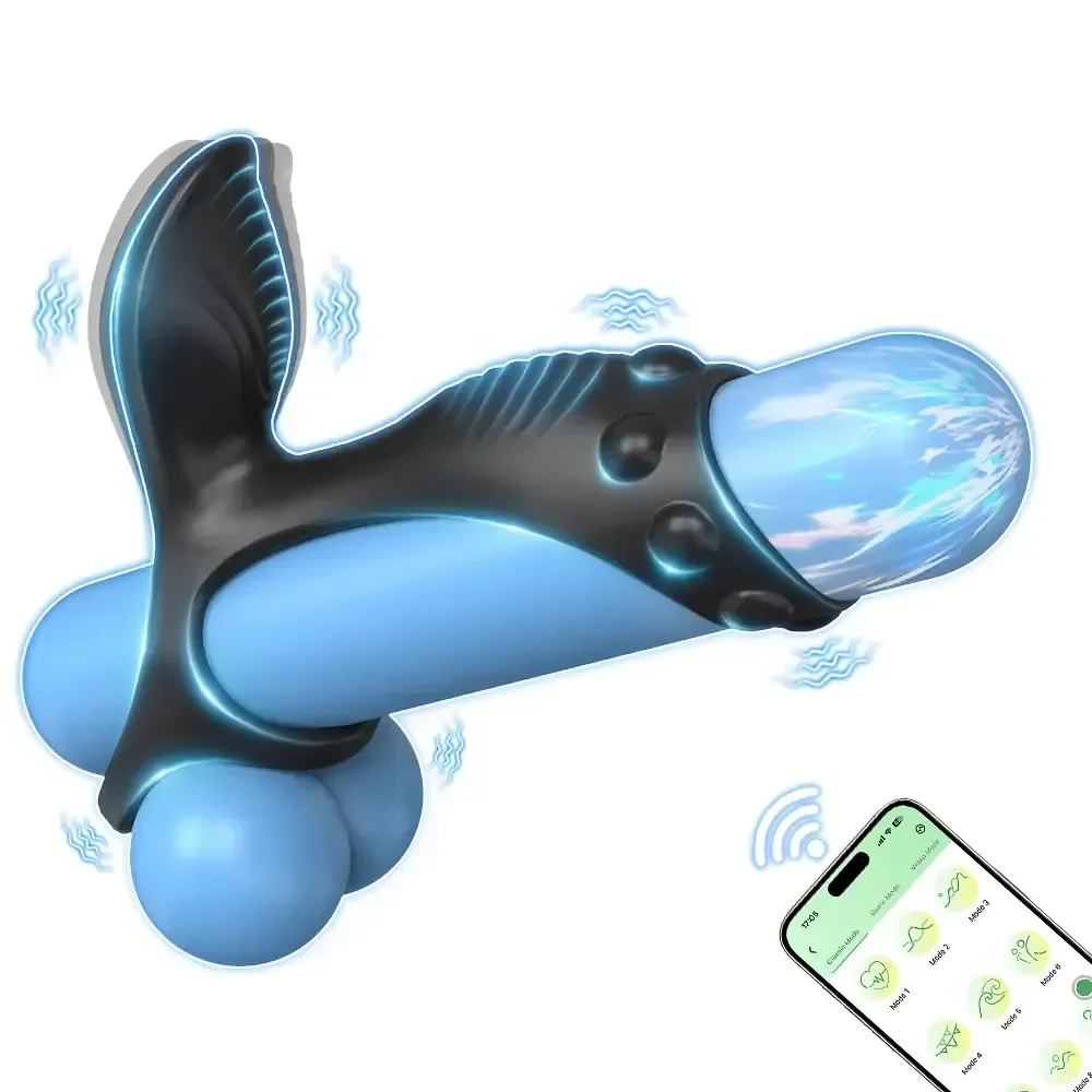 anillo vibrador silicona suave seguro