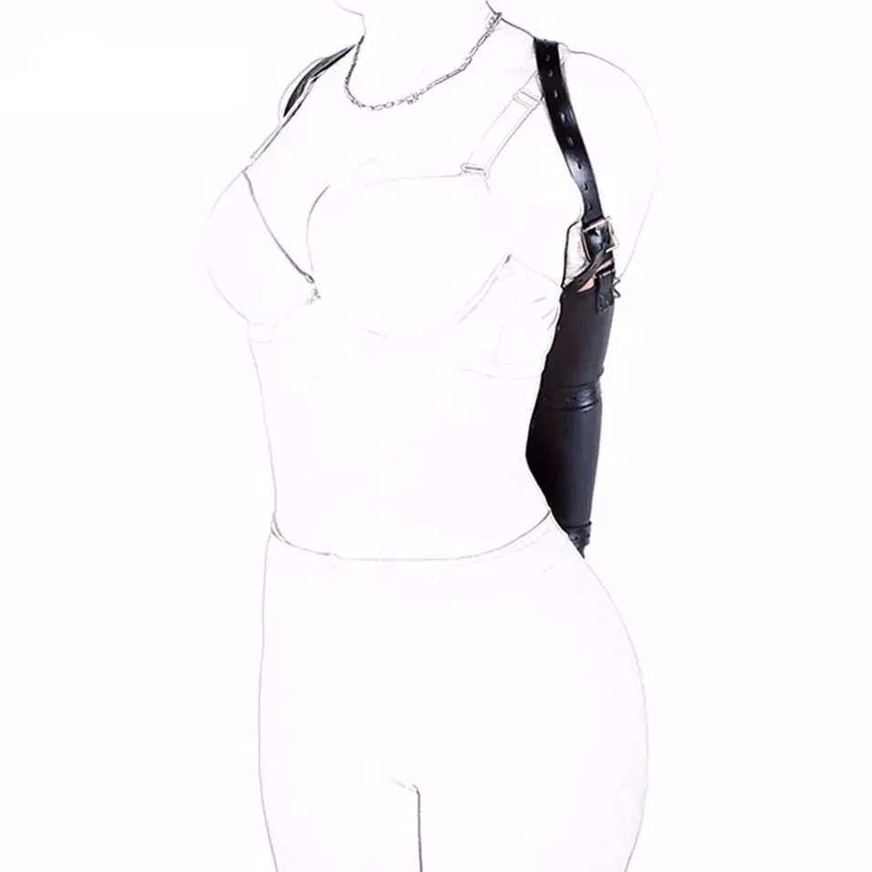 ataduras bdsm de cuero pu blancas