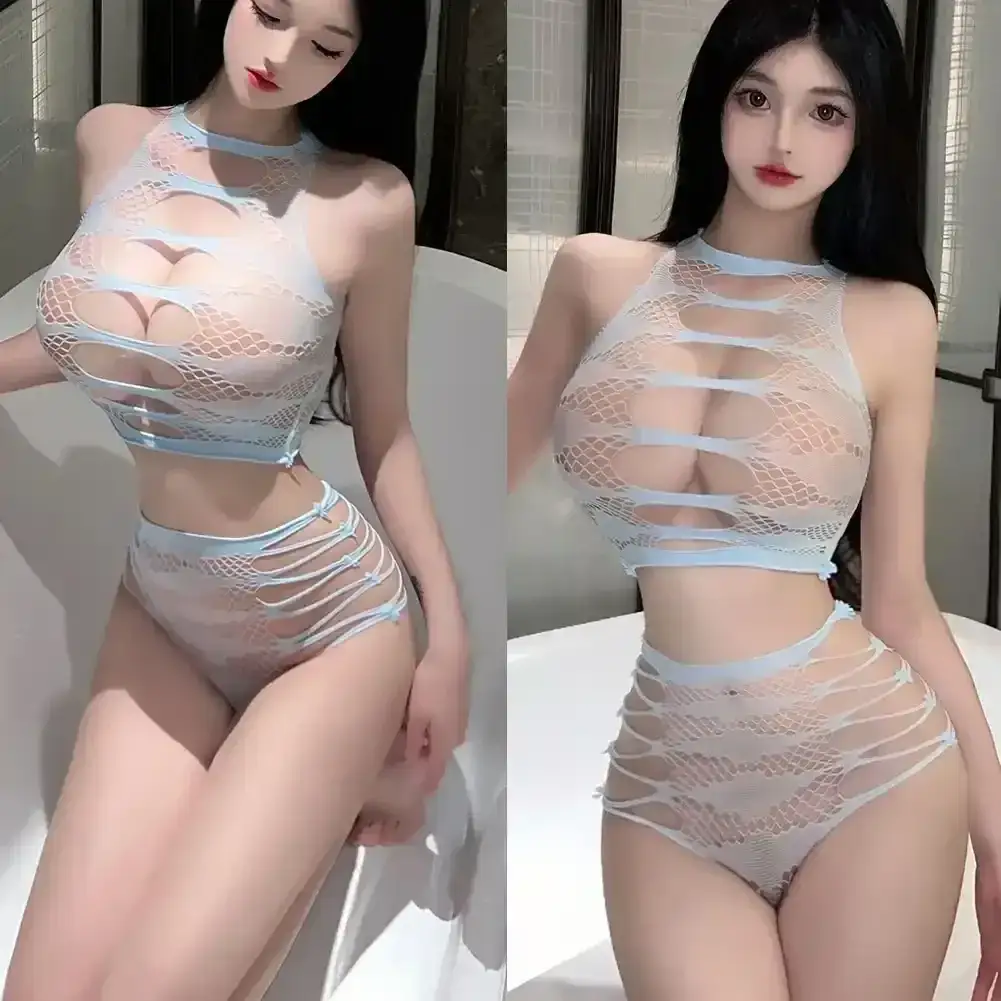 body de malla roja sin mangas