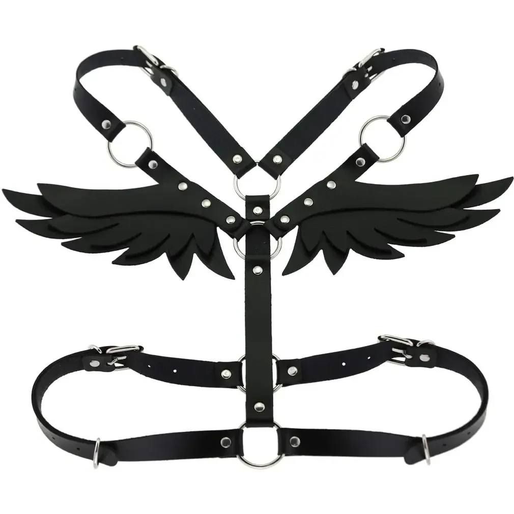 body harness alas de angel fetichista